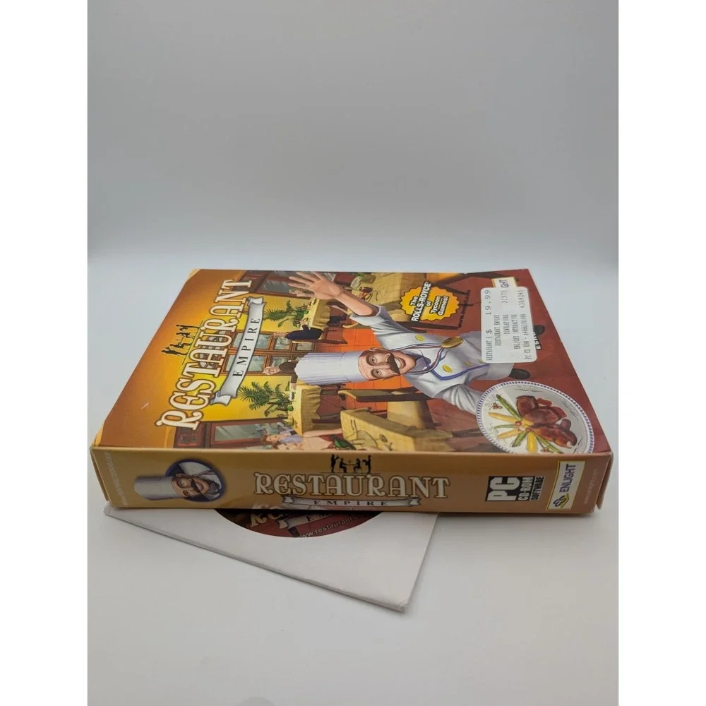 Restaurant Empire‎ ~ PC 2003 CIB Retail Box Small Box No Manual